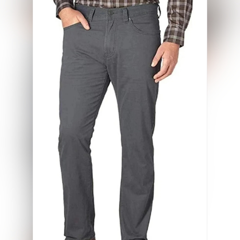 NWT Kirkland Signature Charcoal Chinos 5 pocket Brushed Cotton. Work Office